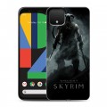 Дизайнерский пластиковый чехол для Google Pixel 4 Skyrim