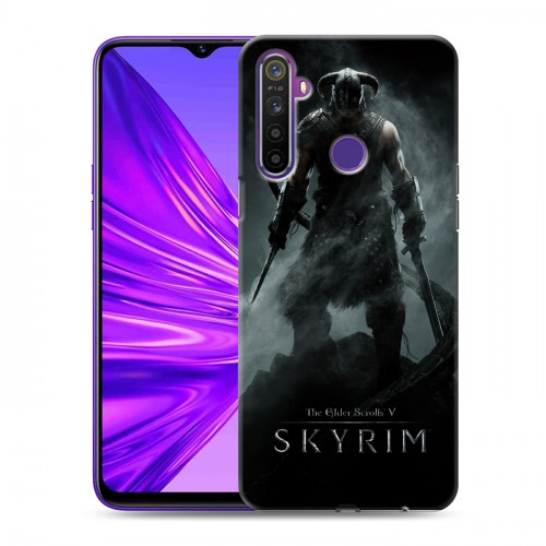 Дизайнерский силиконовый чехол для Realme 5 Skyrim