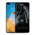 Дизайнерский силиконовый с усиленными углами чехол для Huawei P40 Skyrim