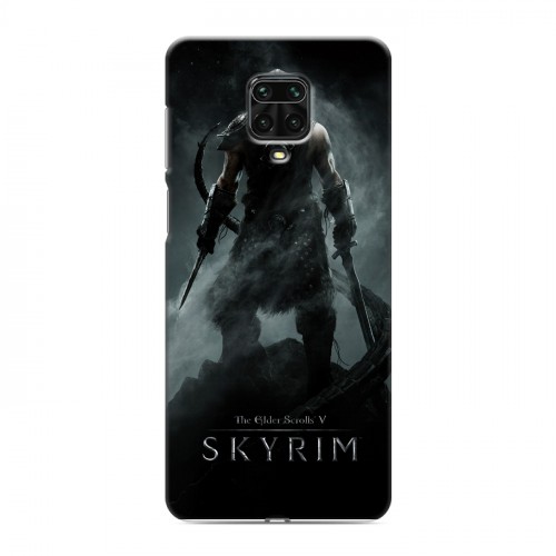 Дизайнерский силиконовый чехол для Xiaomi Redmi Note 9 Pro Skyrim