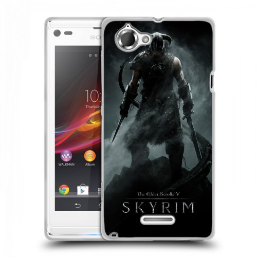 Дизайнерский пластиковый чехол для Sony Xperia L Skyrim