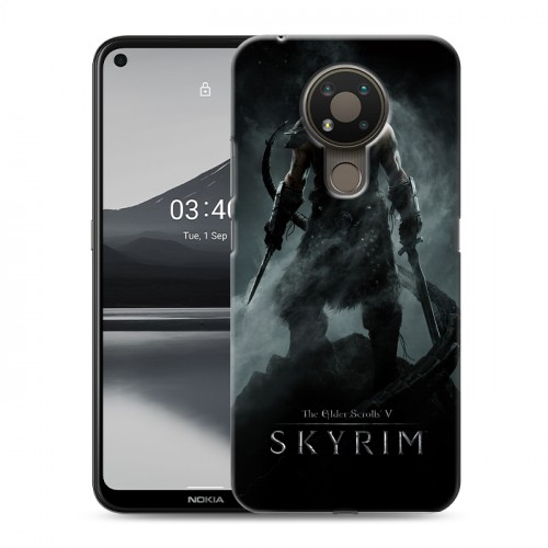 Дизайнерский силиконовый чехол для Nokia 3.4 Skyrim