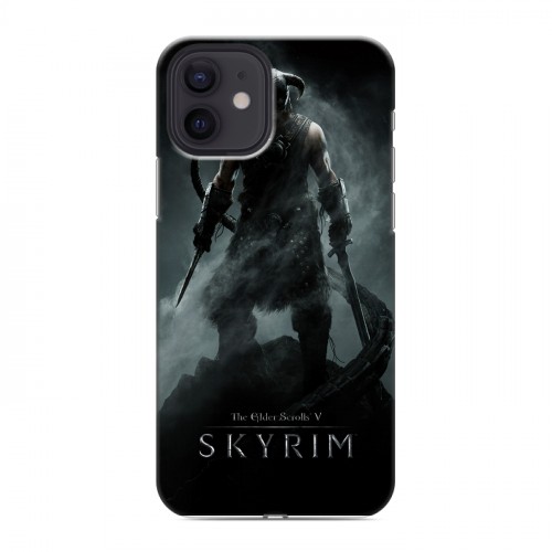 Дизайнерский силиконовый чехол для Iphone 12 Skyrim