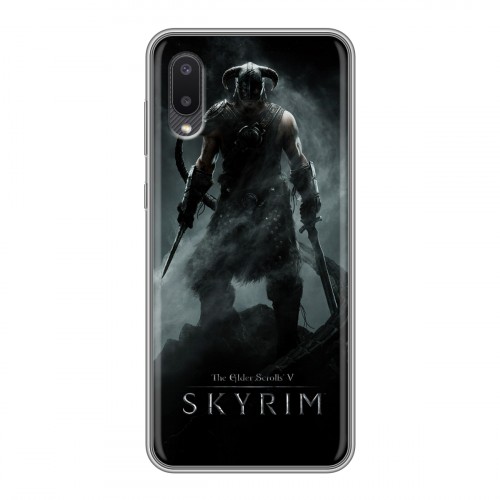 Дизайнерский пластиковый чехол для Samsung Galaxy A02 Skyrim