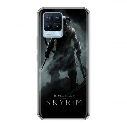 Дизайнерский силиконовый чехол для Realme 8 Skyrim