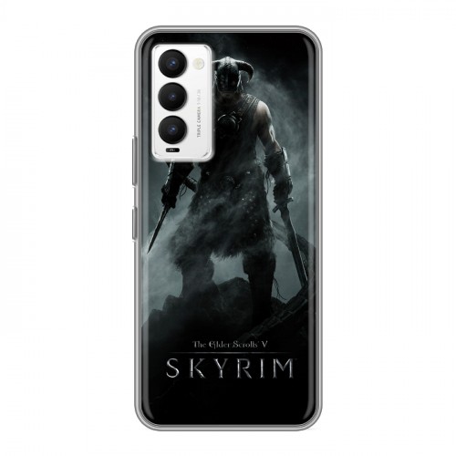 Дизайнерский силиконовый чехол для Tecno Camon 18 Skyrim