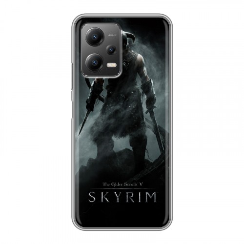 Дизайнерский силиконовый чехол для Xiaomi Poco X5 Skyrim