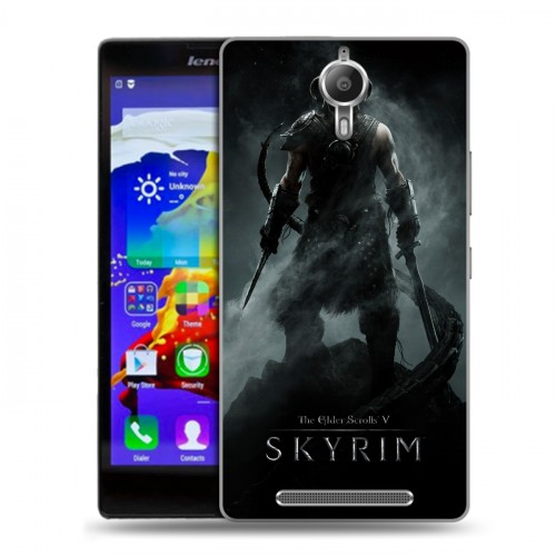 Дизайнерский пластиковый чехол для Lenovo P90 Skyrim