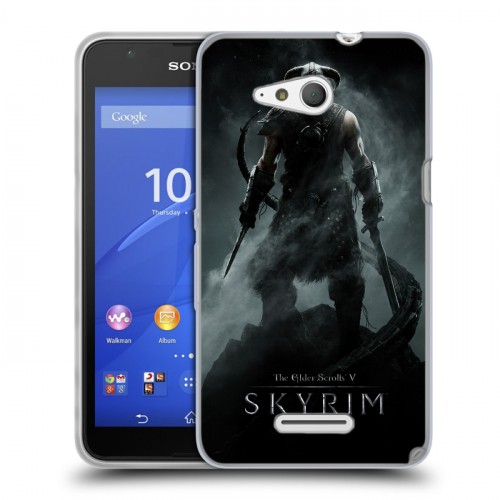 Дизайнерский пластиковый чехол для Sony Xperia E4g Skyrim