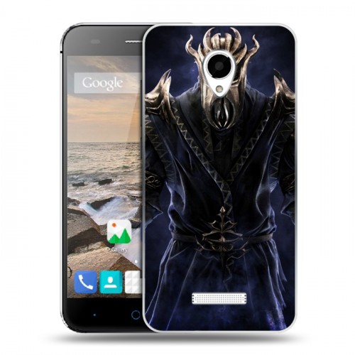 Дизайнерский силиконовый чехол для Micromax Canvas Spark Skyrim