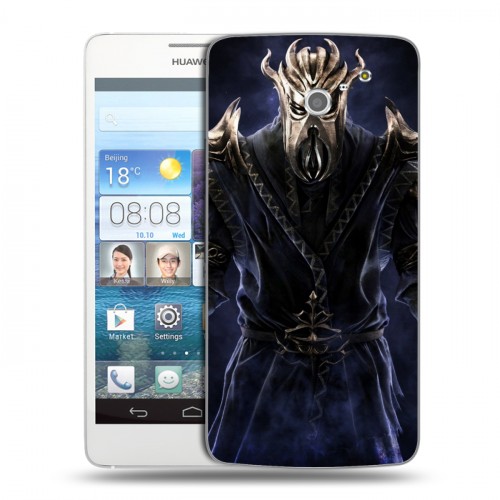 Дизайнерский пластиковый чехол для Huawei Ascend D2 Skyrim