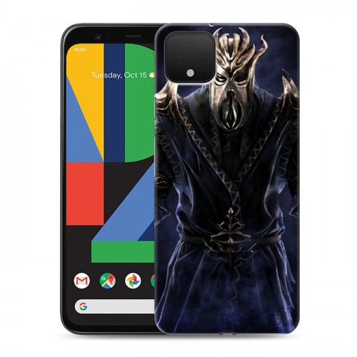 Дизайнерский пластиковый чехол для Google Pixel 4 Skyrim