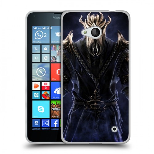 Дизайнерский пластиковый чехол для Microsoft Lumia 640 Skyrim