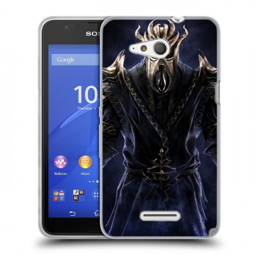 Дизайнерский пластиковый чехол для Sony Xperia E4g Skyrim