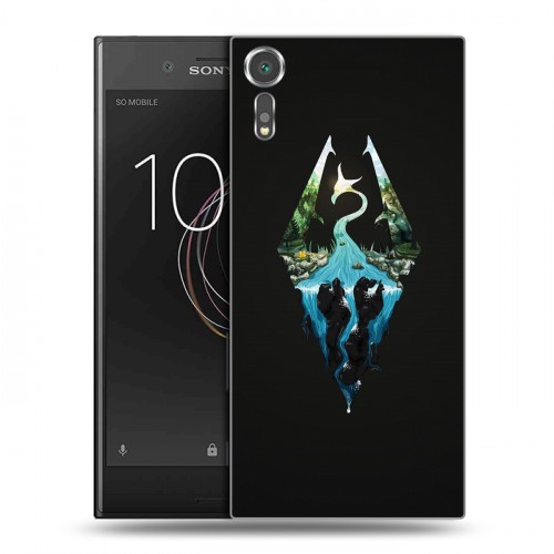 Дизайнерский пластиковый чехол для Sony Xperia XZs Skyrim