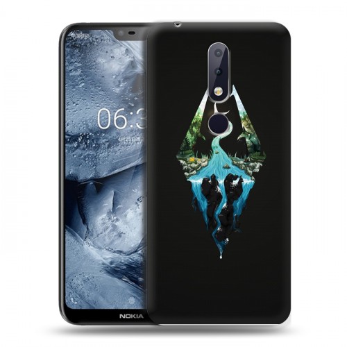 Дизайнерский силиконовый чехол для Nokia 6.1 Plus Skyrim