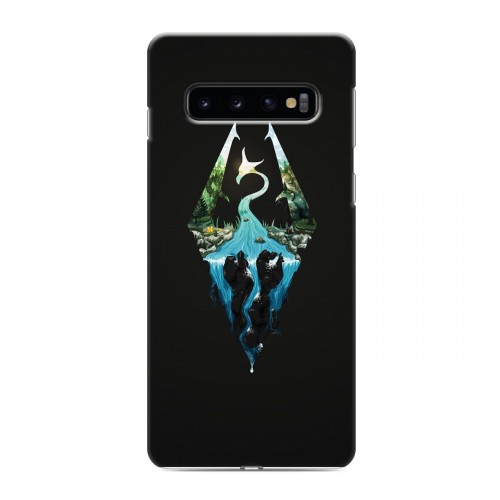 Дизайнерский силиконовый чехол для Samsung Galaxy S10 Skyrim