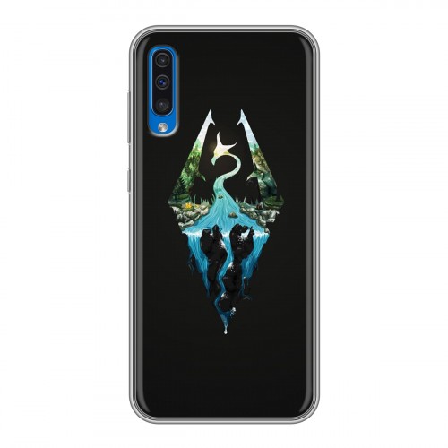 Дизайнерский силиконовый чехол для Samsung Galaxy A50 Skyrim