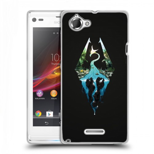 Дизайнерский пластиковый чехол для Sony Xperia L Skyrim