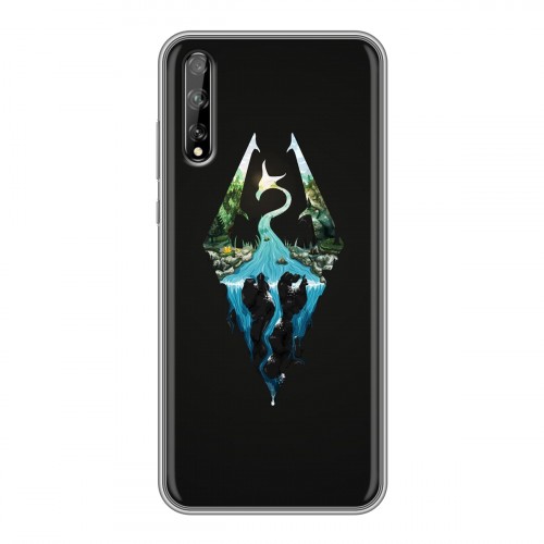 Дизайнерский силиконовый чехол для Huawei Y8p Skyrim