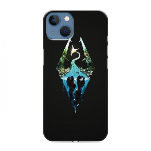 Дизайнерский силиконовый чехол для Iphone 13 Skyrim