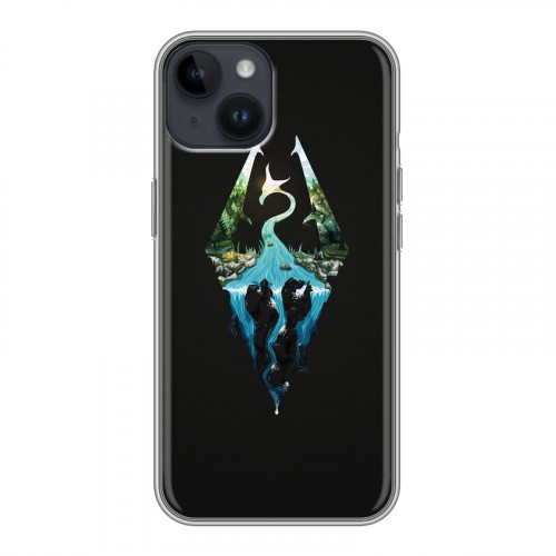 Дизайнерский пластиковый чехол для Iphone 14 Skyrim