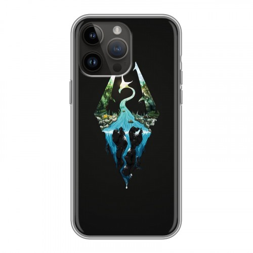 Дизайнерский пластиковый чехол для Iphone 14 Pro Max Skyrim
