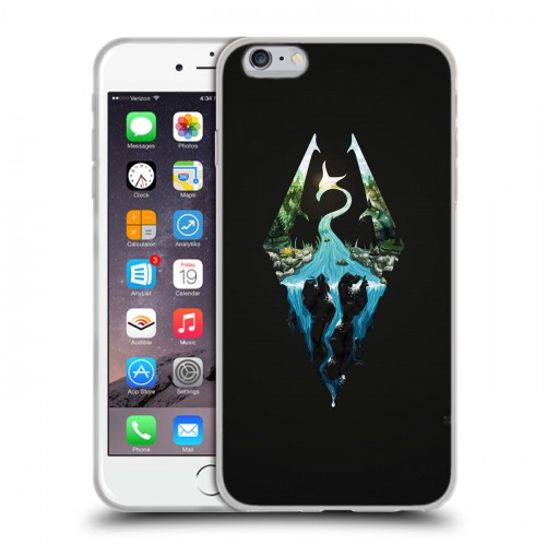 Дизайнерский силиконовый чехол для Iphone 6 Plus/6s Plus Skyrim