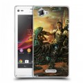 Дизайнерский пластиковый чехол для Sony Xperia L Starcraft