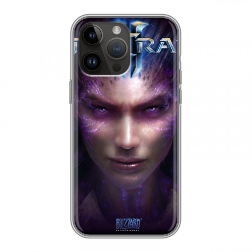 Дизайнерский силиконовый с усиленными углами чехол для Iphone 14 Pro Max Starcraft