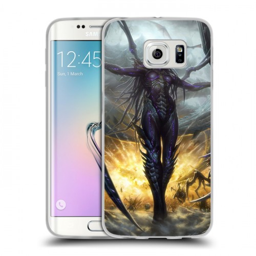 Дизайнерский пластиковый чехол для Samsung Galaxy S6 Edge Starcraft