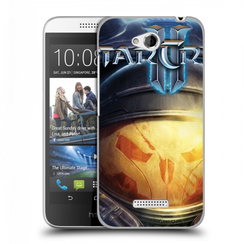 Дизайнерский пластиковый чехол для HTC Desire 616 Starcraft