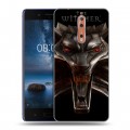 Дизайнерский пластиковый чехол для Nokia 8 Witcher