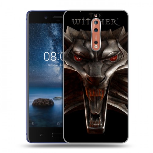 Дизайнерский пластиковый чехол для Nokia 8 Witcher