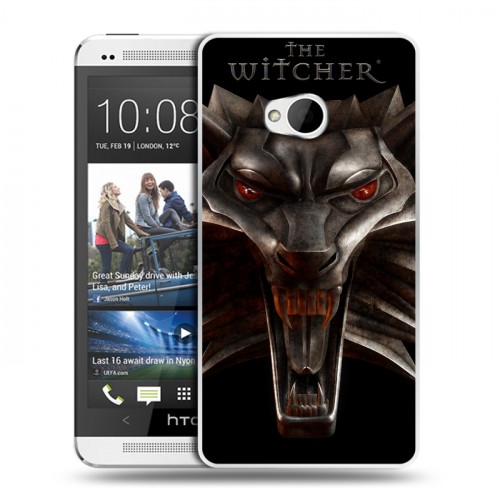 Дизайнерский пластиковый чехол для HTC One (M7) Dual SIM Witcher