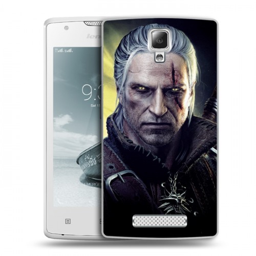 Дизайнерский пластиковый чехол для Lenovo A1000 Witcher