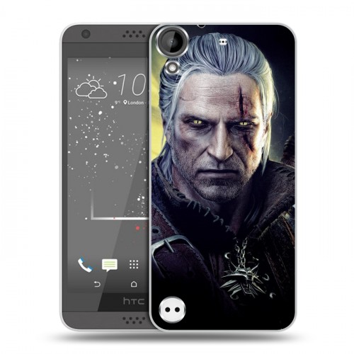 Дизайнерский пластиковый чехол для HTC Desire 530 Witcher