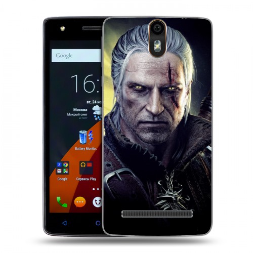 Дизайнерский силиконовый чехол для Wileyfox Storm Witcher