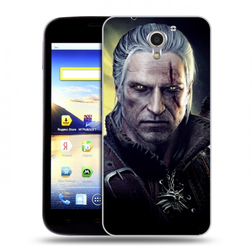 Дизайнерский пластиковый чехол для ZTE Blade A510 Witcher