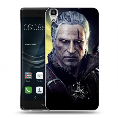 Дизайнерский пластиковый чехол для Huawei Y6II Witcher