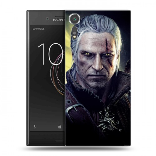 Дизайнерский пластиковый чехол для Sony Xperia XZs Witcher