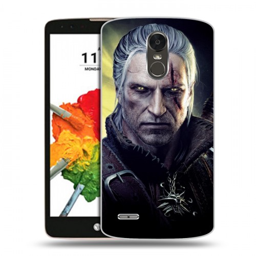 Дизайнерский пластиковый чехол для LG Stylus 3 Witcher