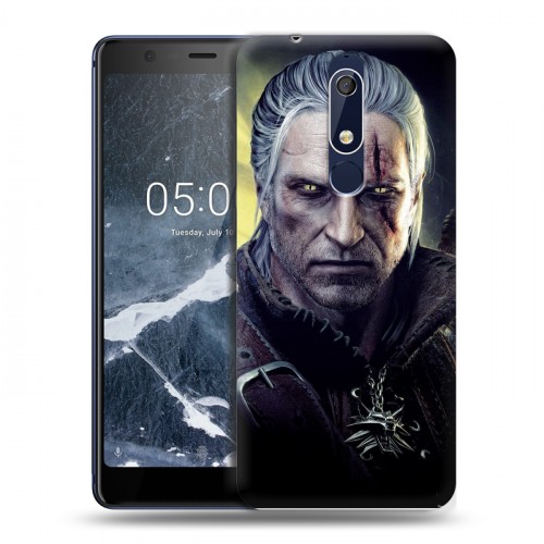 Дизайнерский пластиковый чехол для Nokia 5.1 Witcher