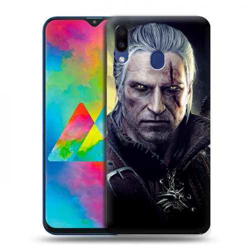 Дизайнерский пластиковый чехол для Samsung Galaxy M20 Witcher