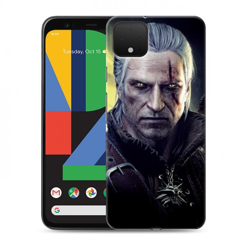 Дизайнерский пластиковый чехол для Google Pixel 4 Witcher