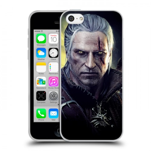 Дизайнерский пластиковый чехол для Iphone 5c Witcher