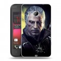 Дизайнерский пластиковый чехол для HTC Desire 200 Witcher