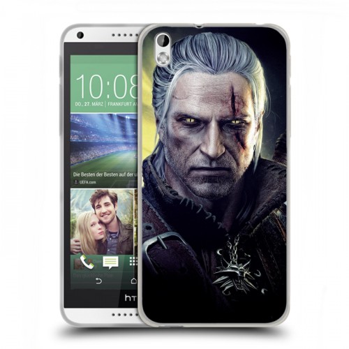 Дизайнерский пластиковый чехол для HTC Desire 816 Witcher