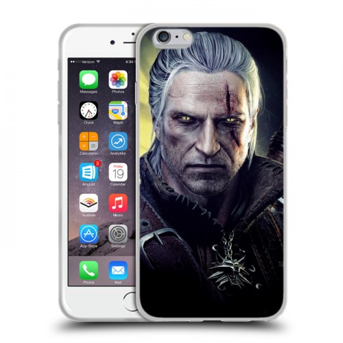 Дизайнерский силиконовый чехол для Iphone 6 Plus/6s Plus Witcher