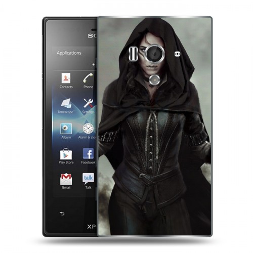 Дизайнерский пластиковый чехол для Sony Xperia acro S Witcher